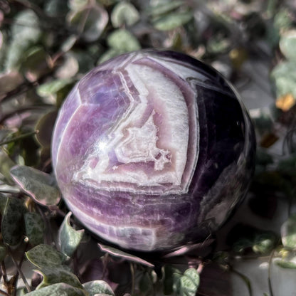 Chevron Amethyst Sphere