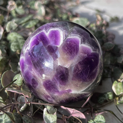 Chevron Amethyst Sphere