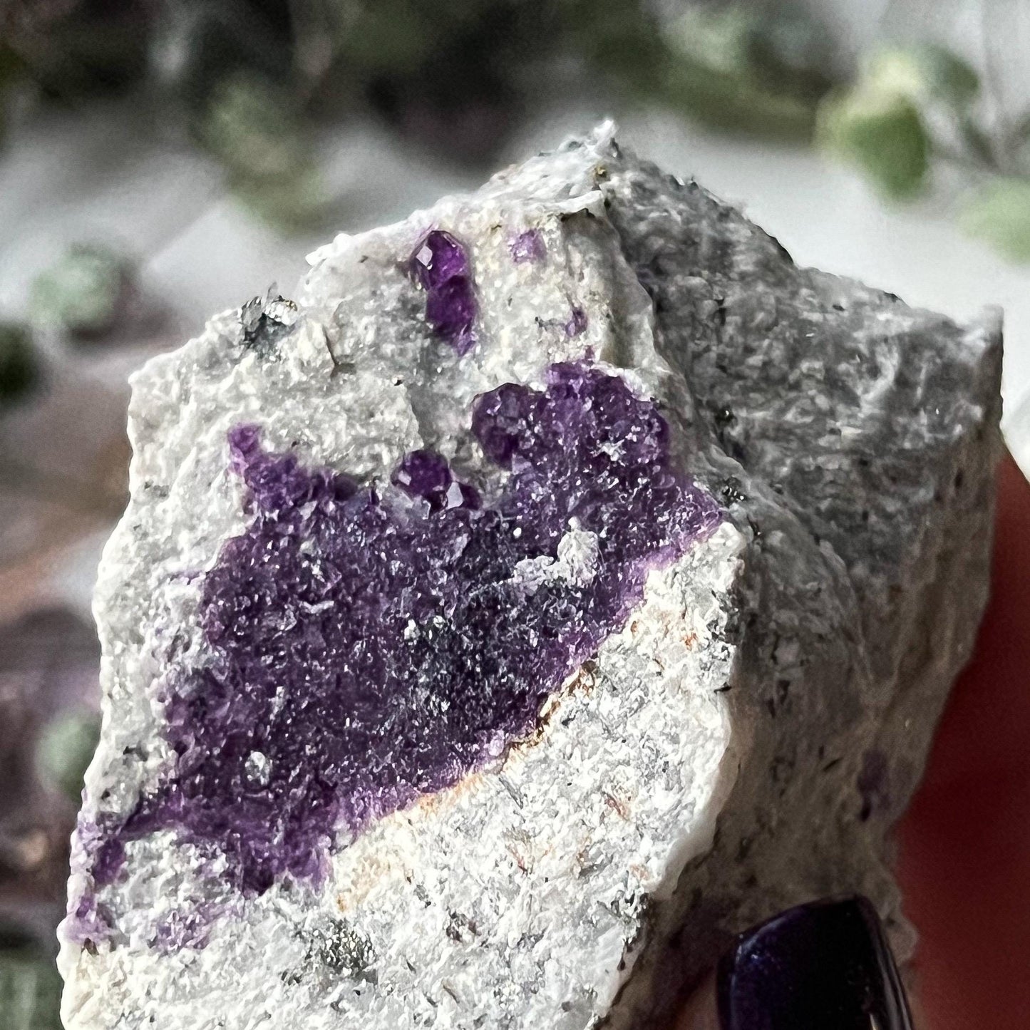 Purple Fluorite Needle Quartz Sphalerite