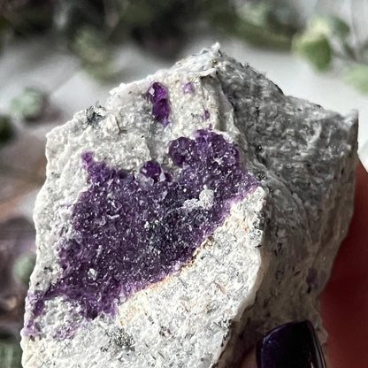 Purple Fluorite Needle Quartz Sphalerite