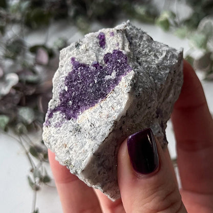 Purple Fluorite Needle Quartz Sphalerite