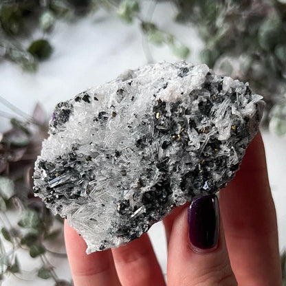 Purple Fluorite Needle Quartz Sphalerite