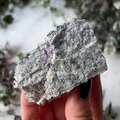 Purple Fluorite Needle Quartz Sphalerite