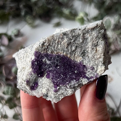 Purple Fluorite Needle Quartz Sphalerite
