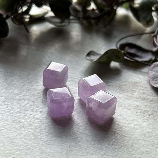 Lavender Rose Quartz Cube