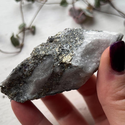 Purple Fluorite Quartz Pyrite