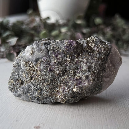 Purple Fluorite Quartz Pyrite