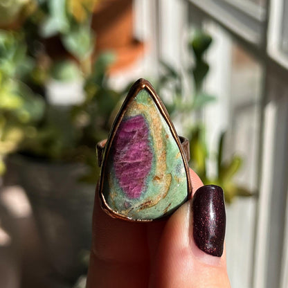 Ruby in Fuchsite Ring