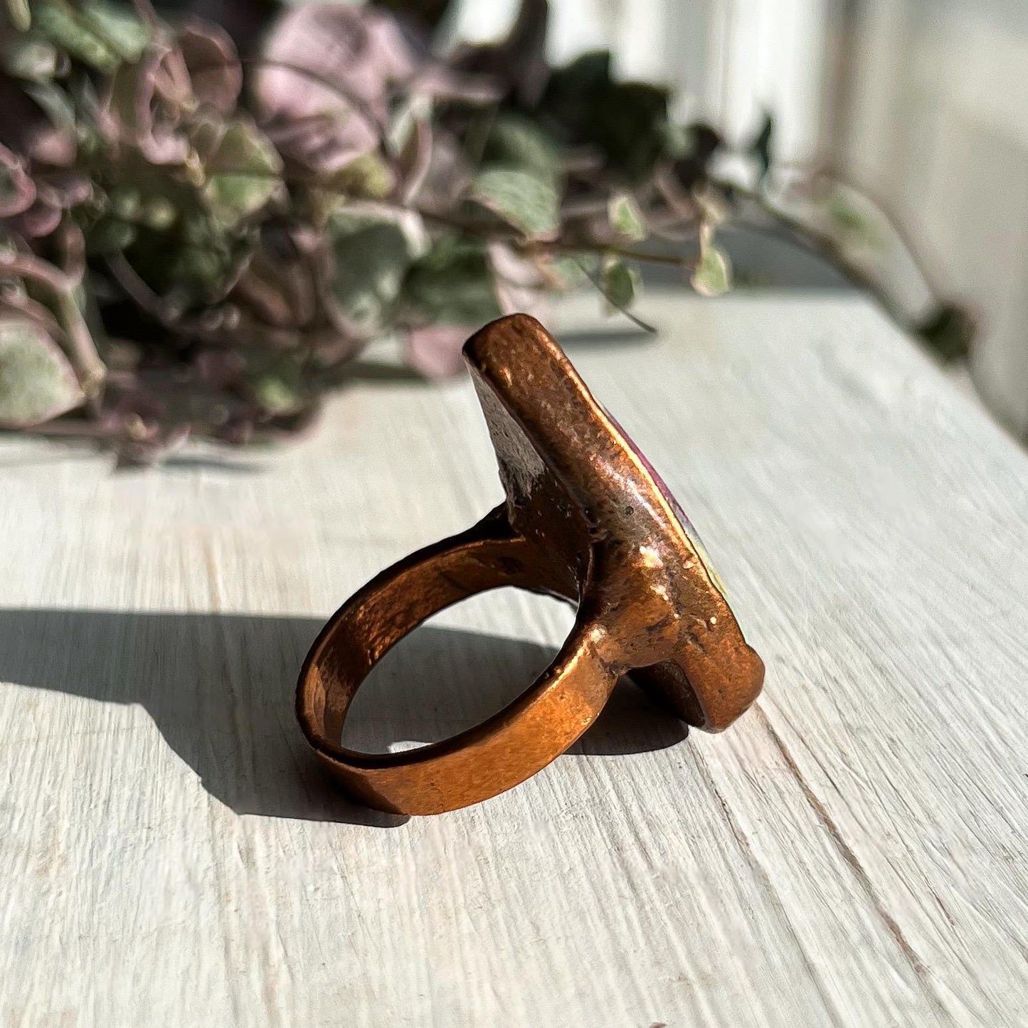 Ruby in Fuchsite Ring