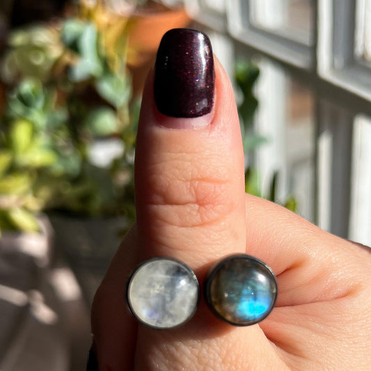 Labradorite Moonstone Ring