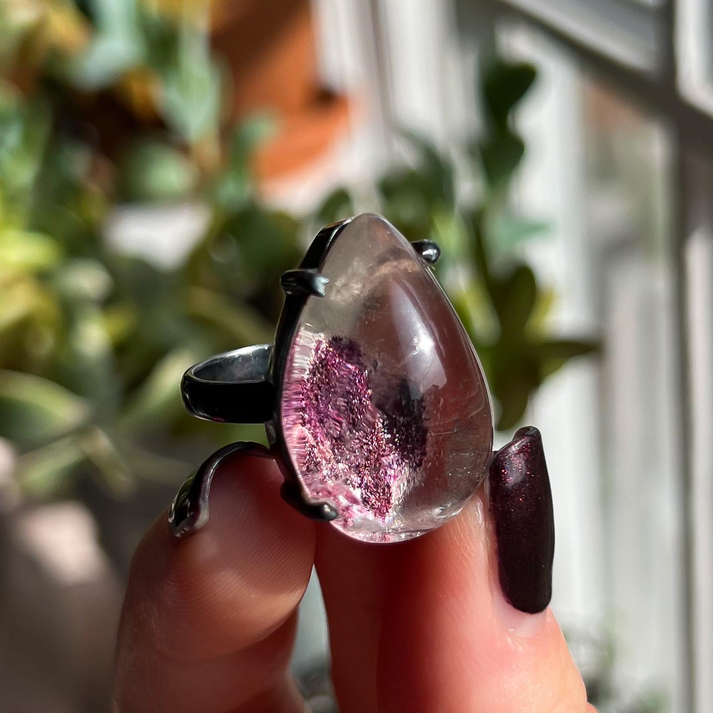 Purple Lodolite Ring