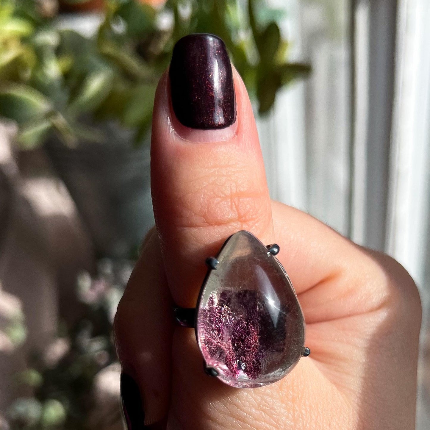 Purple Lodolite Ring