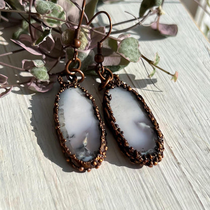 Dendrite Opalized Agate Earrings