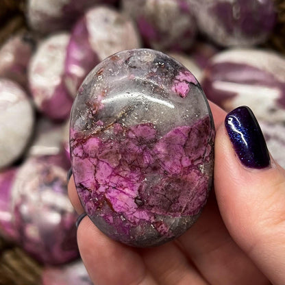 Pink Cobalt Calcite Palm Stones