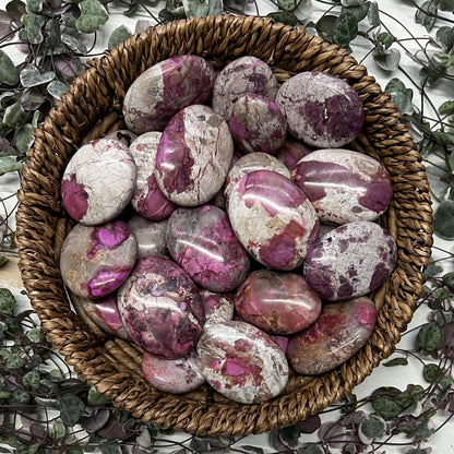 Pink Cobalt Calcite Palm Stones