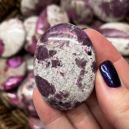 Pink Cobalt Calcite Palm Stones