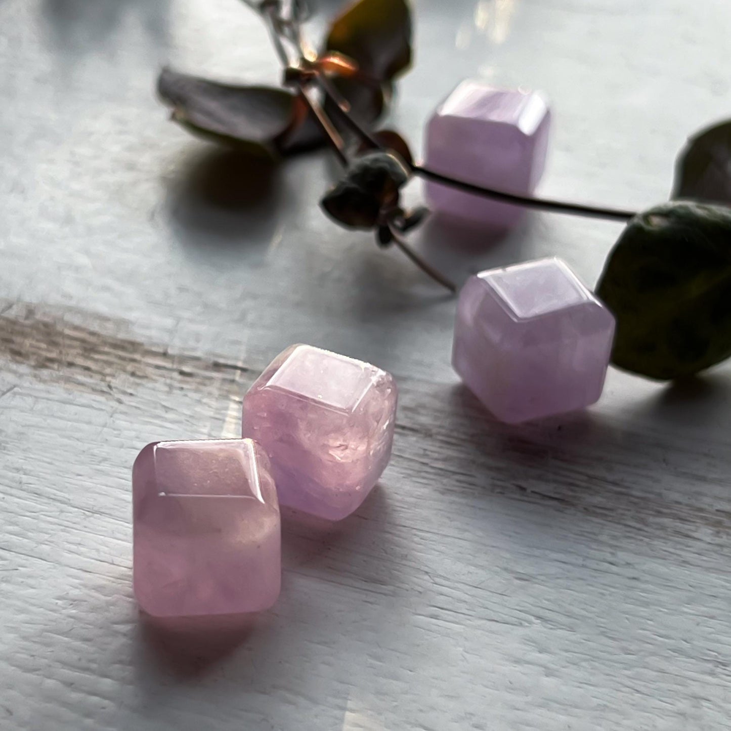 Lavender Rose Quartz Cube