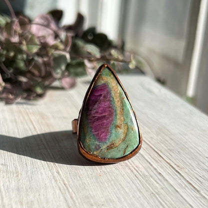 Ruby in Fuchsite Ring