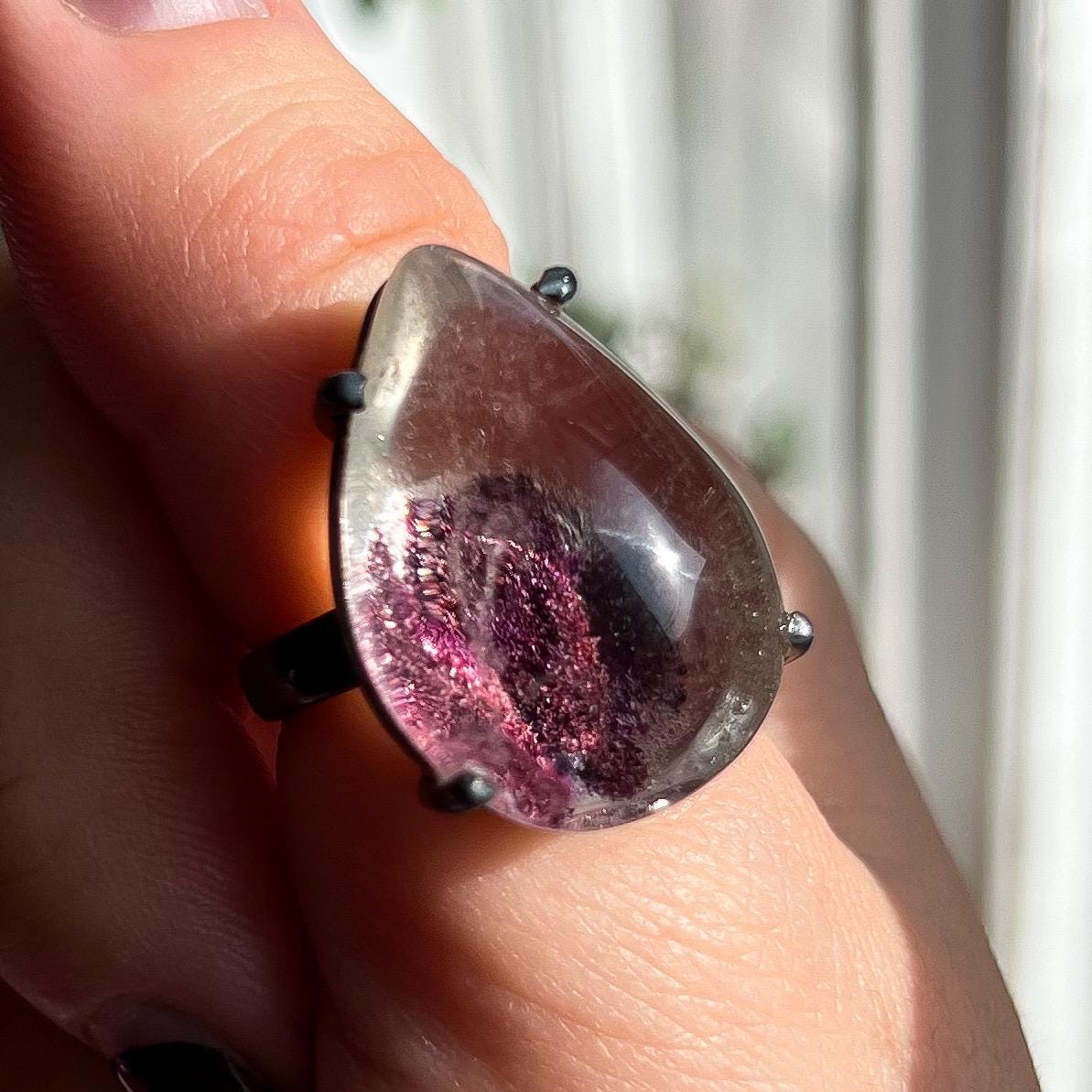 Purple Lodolite Ring