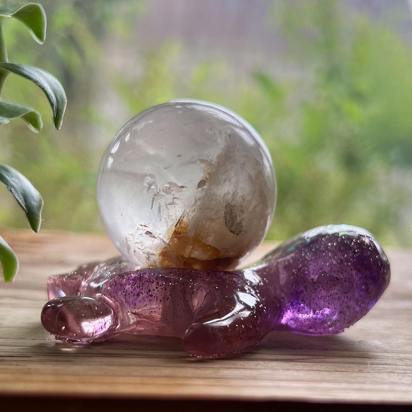 Golden Healer Girasol Quartz Sphere