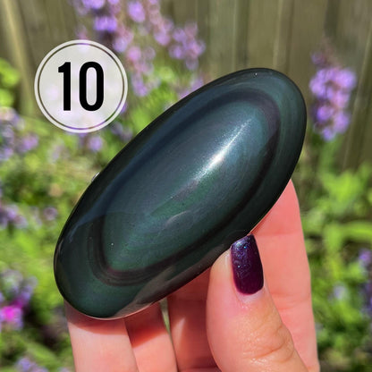 Rainbow Obsidian Palm Stone
