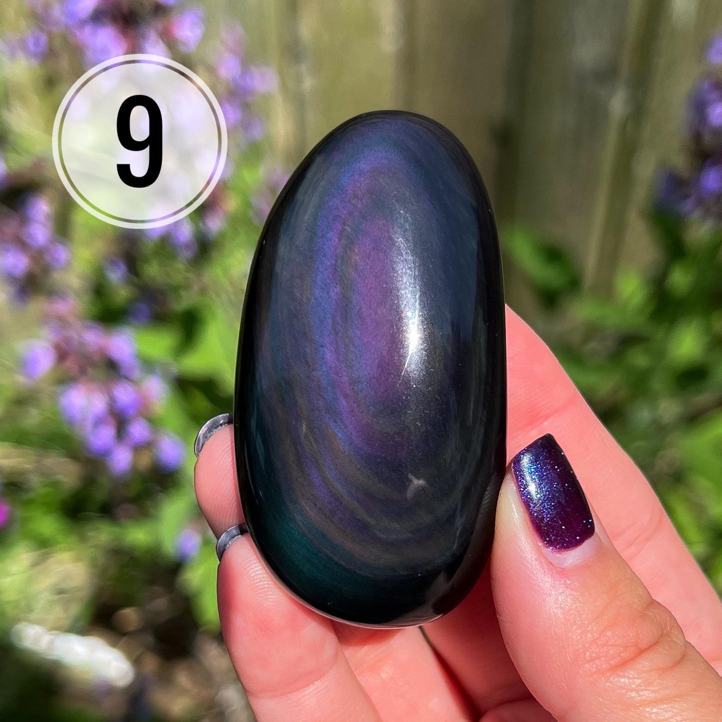 Rainbow Obsidian Palm Stones