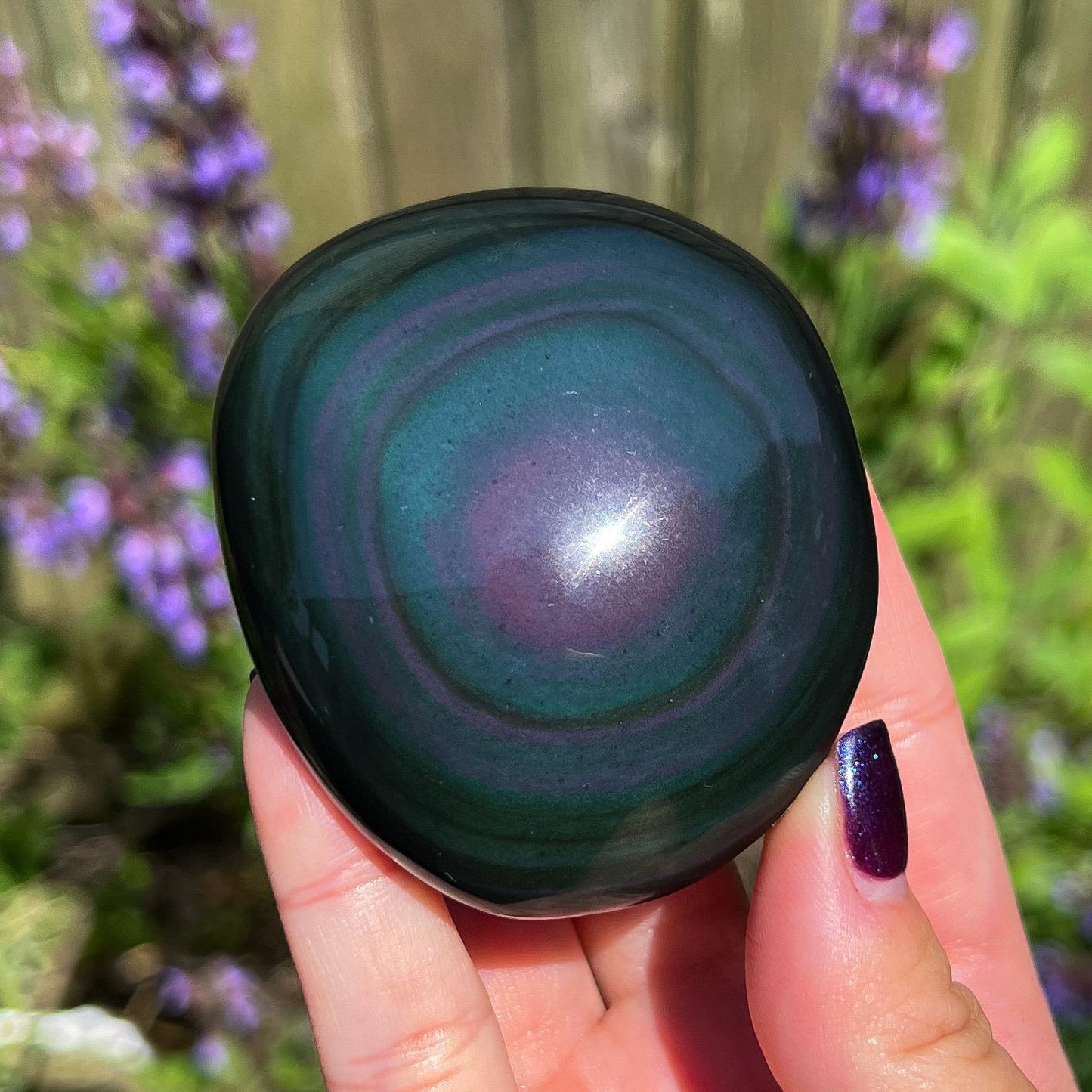 Rainbow Obsidian Palm Stones