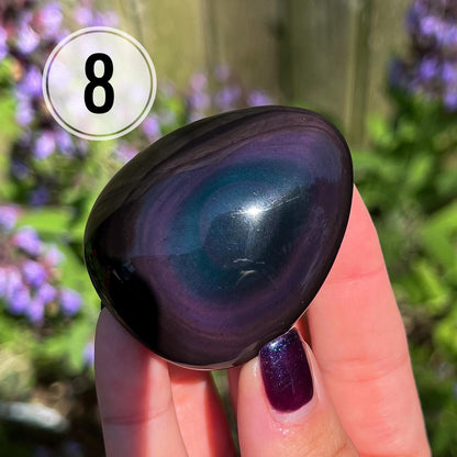 Rainbow Obsidian Palm Stones