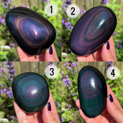 Rainbow Obsidian Palm Stones
