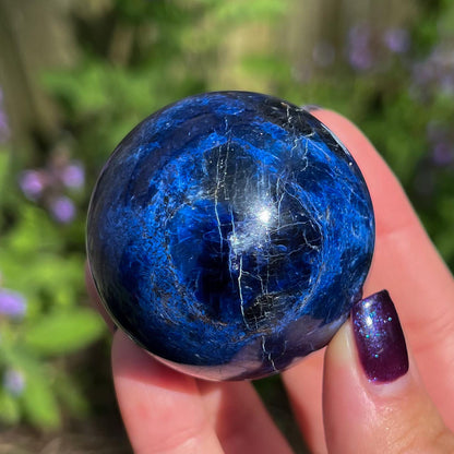 Dumortierite Quartz Sphere