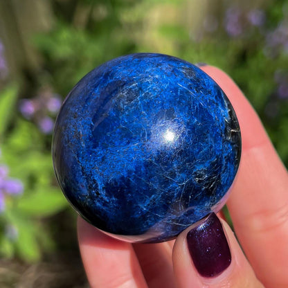 Dumortierite Quartz Sphere