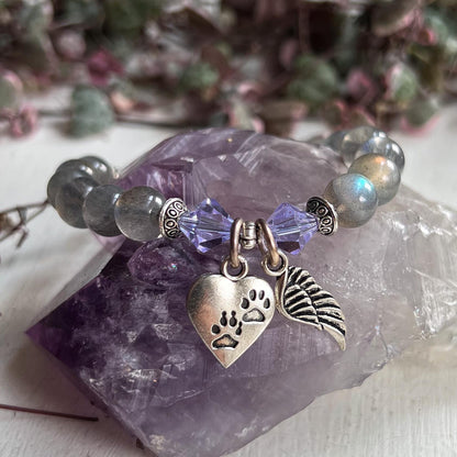 Pet Memorial Labradorite Bracelet