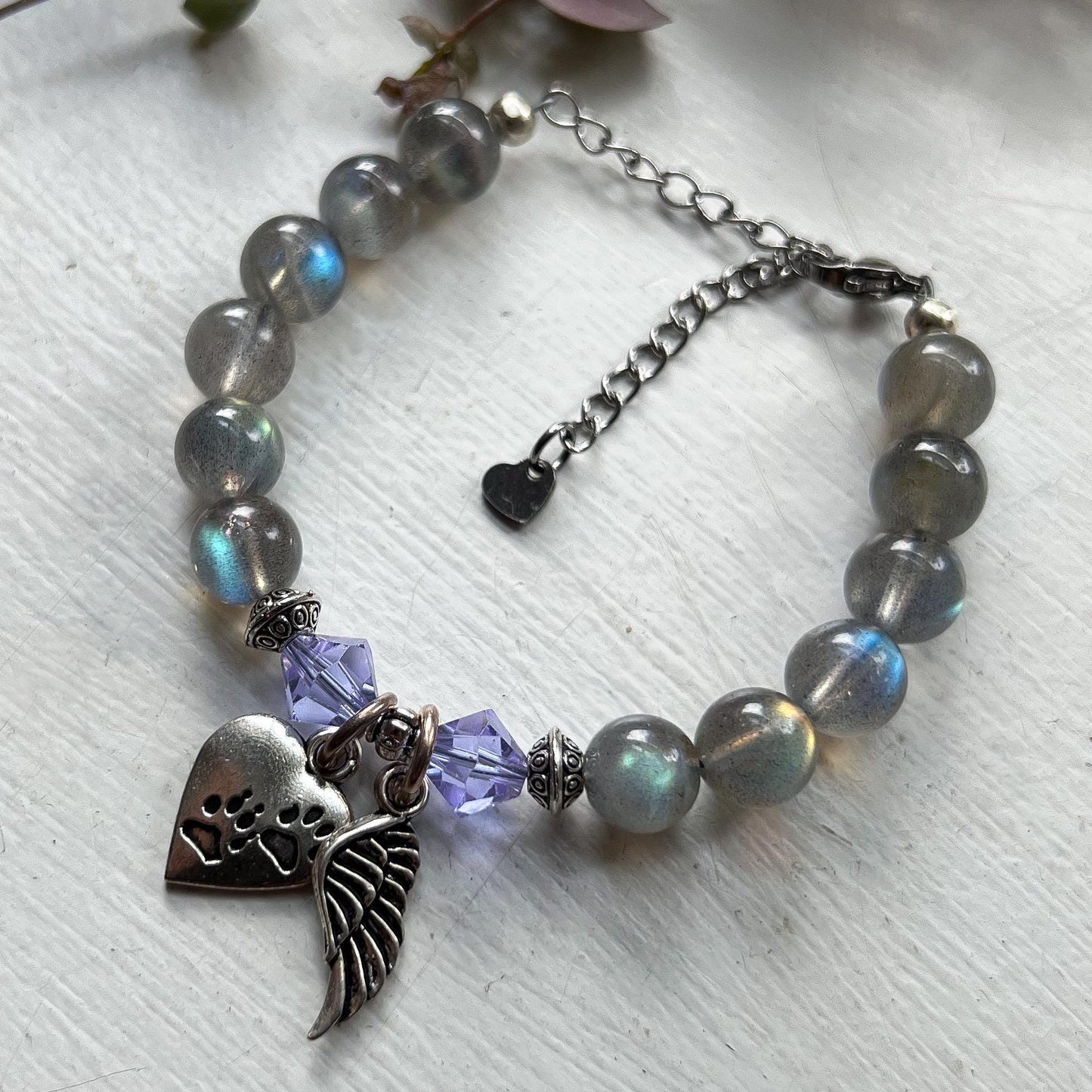 Pet Memorial Labradorite Bracelet
