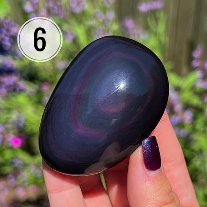 Rainbow Obsidian Palm Stone