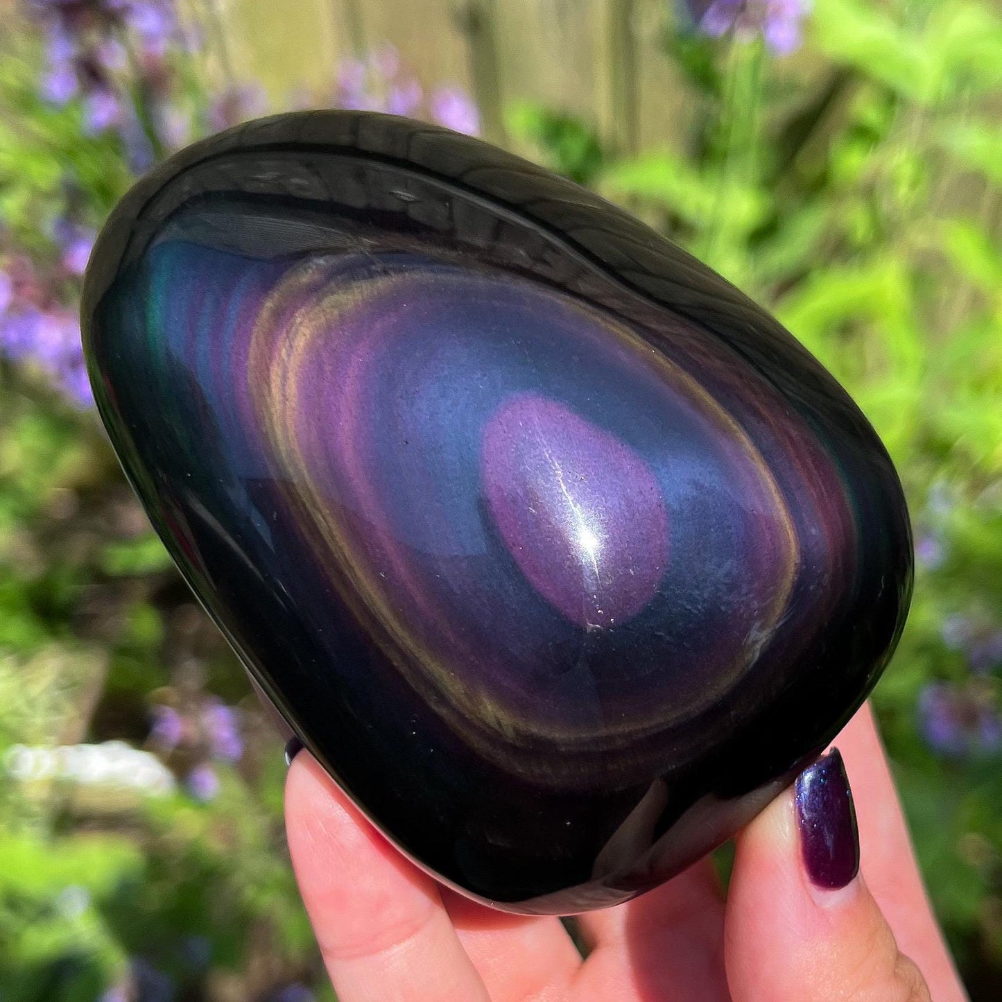 Rainbow Obsidian Palm Stones