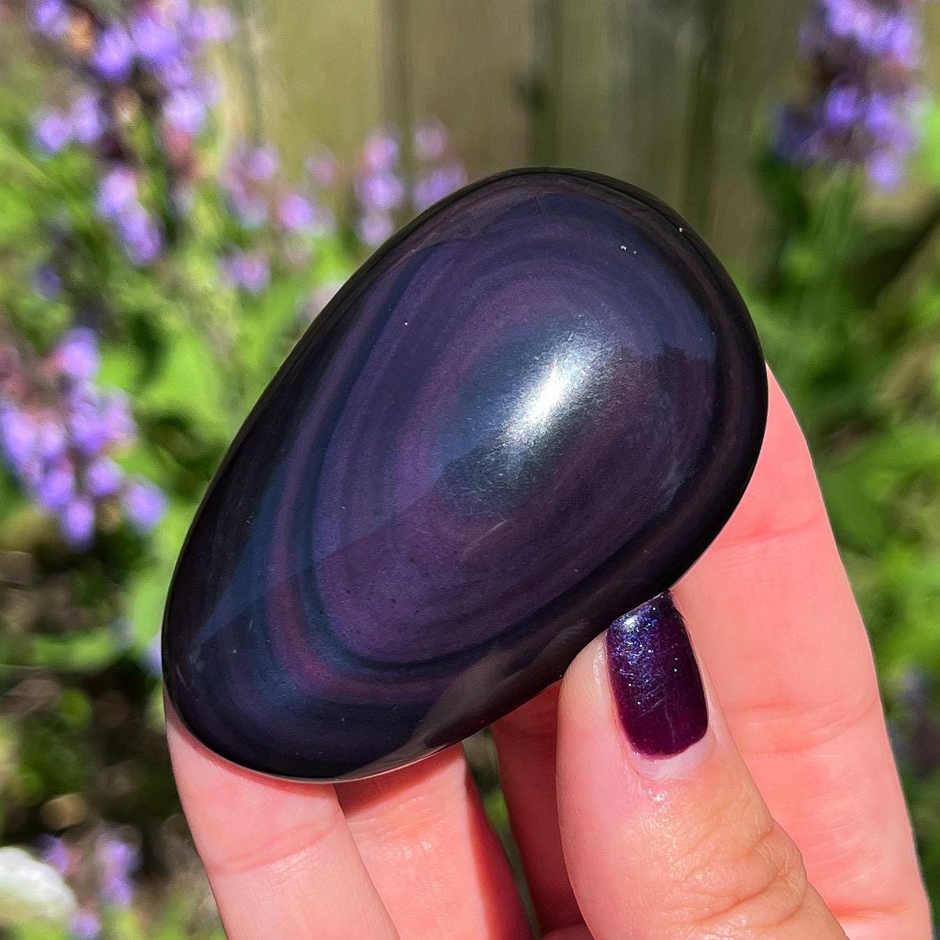 Rainbow Obsidian Palm Stones