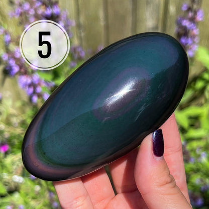 Rainbow Obsidian Palm Stones