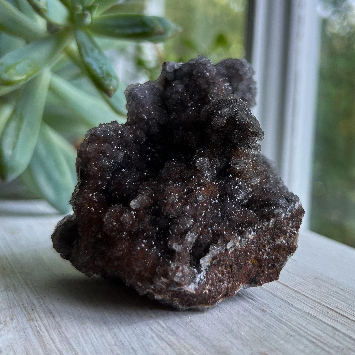 Super Druzy Quartz with Manganese Oxide