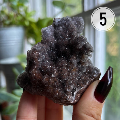 Super Druzy Quartz with Manganese Oxide
