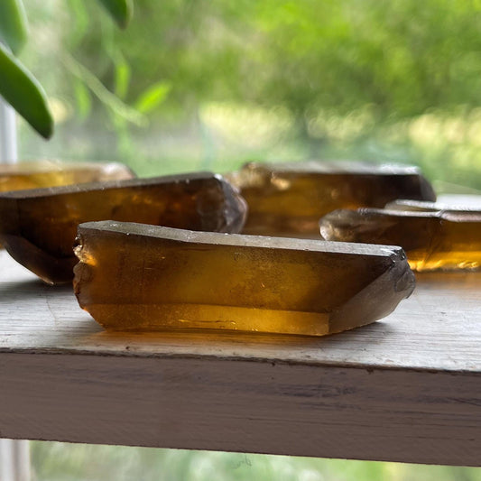 Dark Genuine Citrine Raw Points