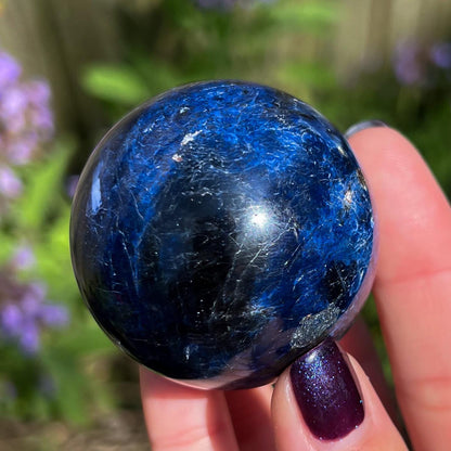 Dumortierite Quartz Sphere
