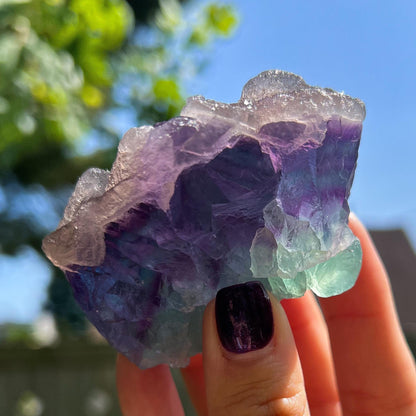 Druzy Rainbow Fluorite