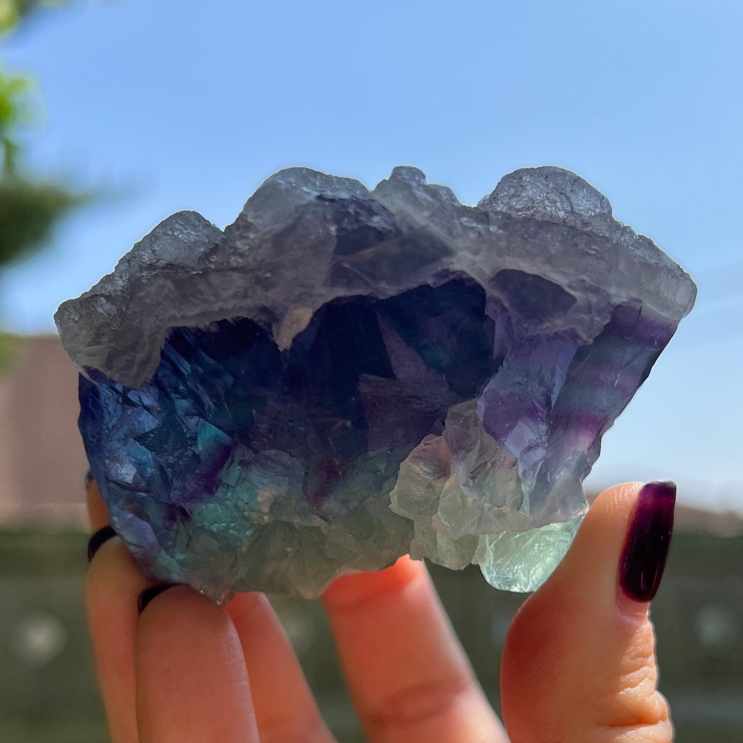 Druzy Rainbow Fluorite