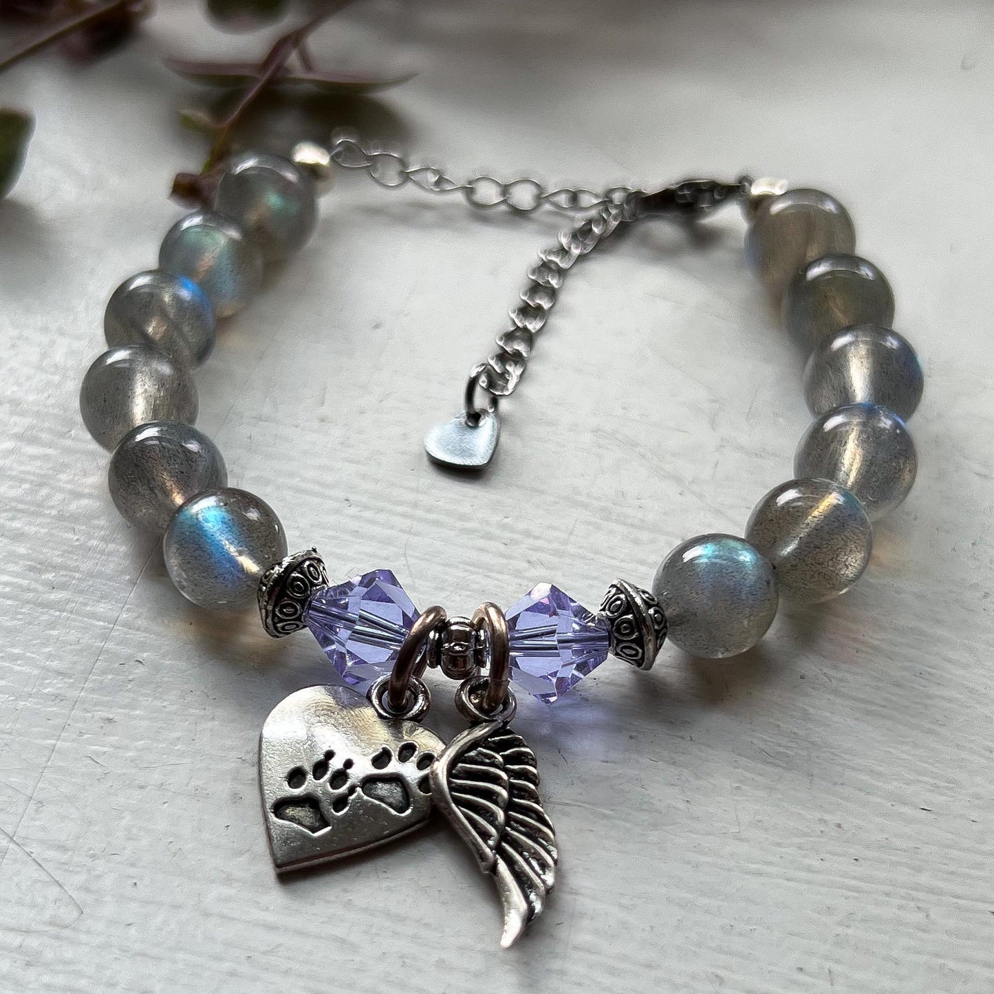 Pet Memorial Labradorite Bracelet