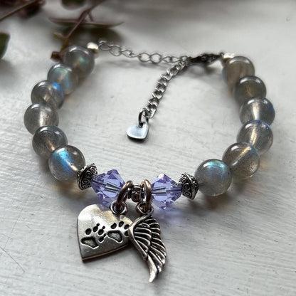 Pet Memorial Labradorite Bracelet
