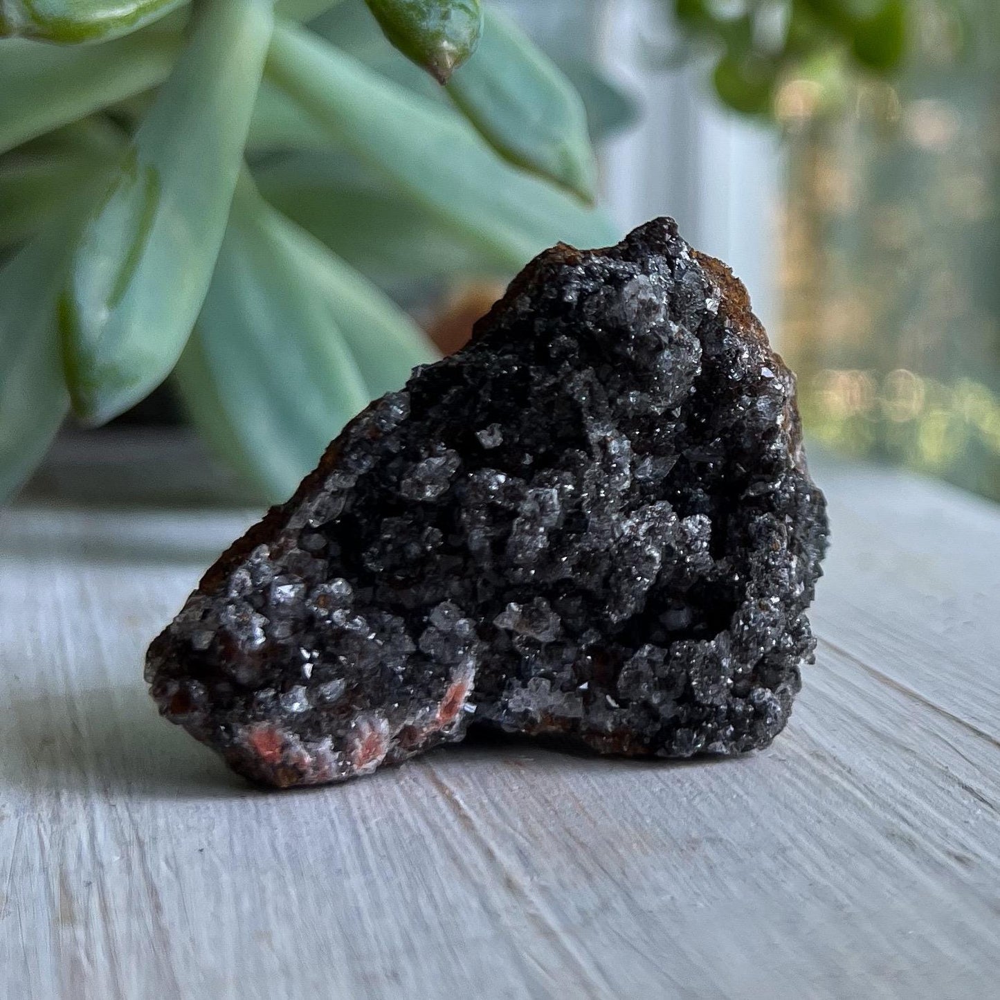Super Druzy Quartz with Manganese Oxide