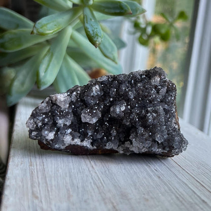 Super Druzy Quartz with Manganese Oxide