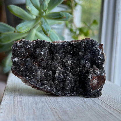 Super Druzy Quartz with Manganese Oxide