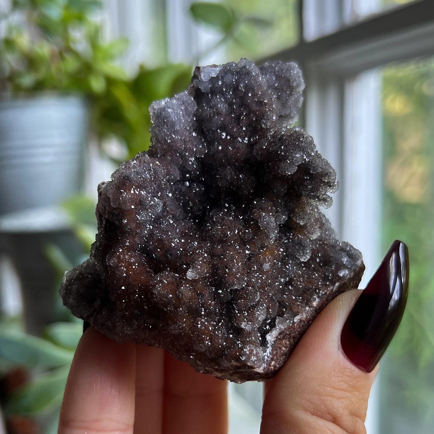 Super Druzy Quartz with Manganese Oxide