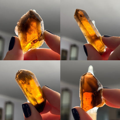 Dark Genuine Citrine Raw Points
